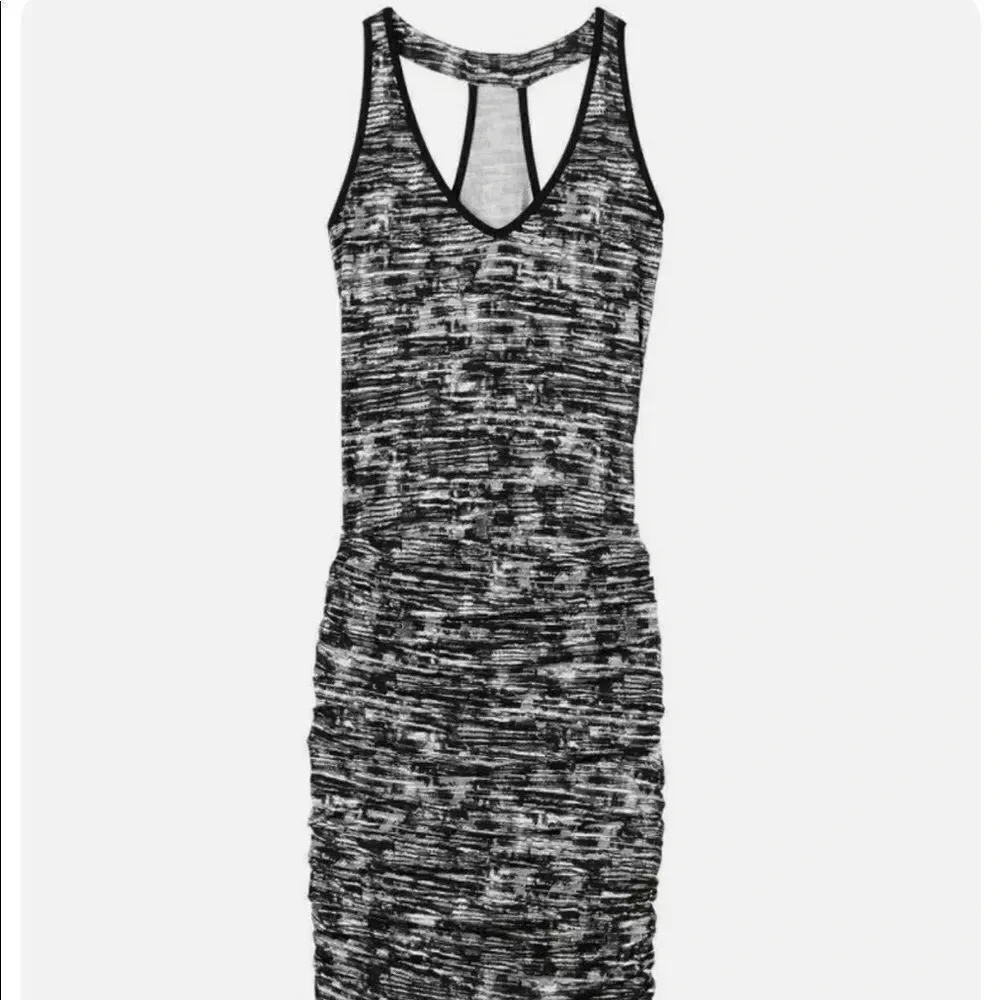 Athleta Space Dye Soft Racerback Dress Gray Size XXS - Picture 1 of 6